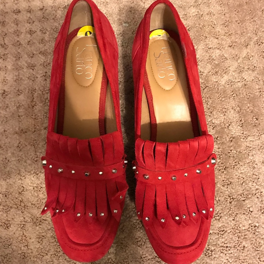 Franco sarto heeled loafers